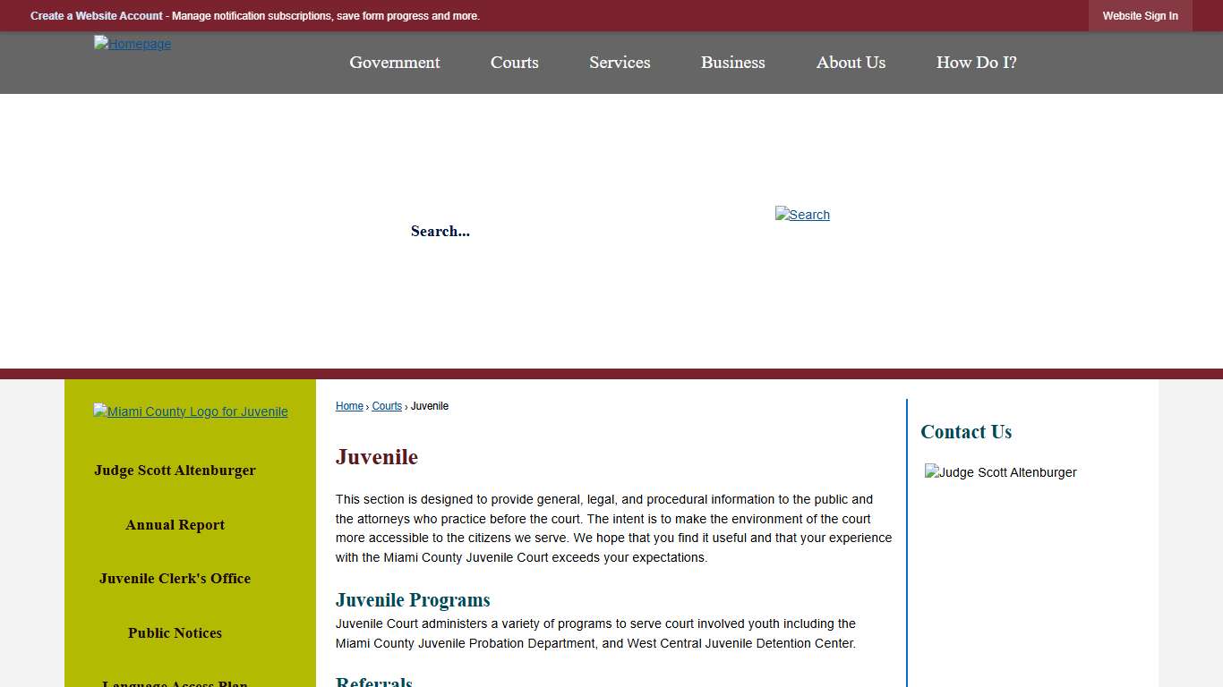 Juvenile Miami County, OH - Official Website