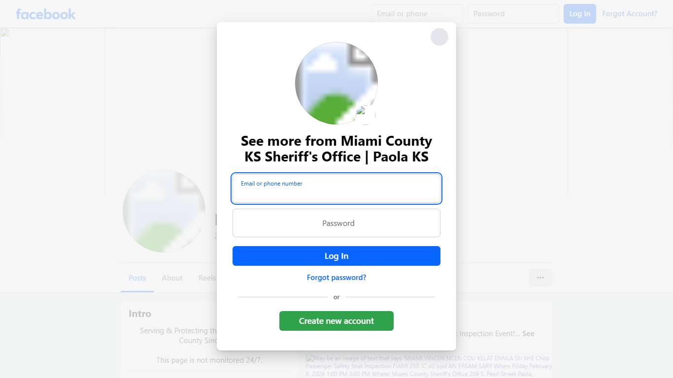 Miami County KS Sheriff's Office Paola KS Facebook